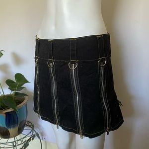 Tripp NYC Zip Up Mini Skirt